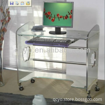 Factory directly sale fashionable high quality acrylic glass computer desk